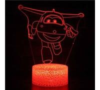 Lampe 3D Tactile Veilleuses Enfant 7 Couleurs avec Telecommande - Super Wings #623 G