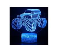 Lampe 3D Tactile Veilleuses Enfant 7 Couleurs avec Telecommande - Voiture #105