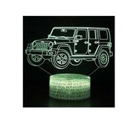 Lampe 3D Tactile Veilleuses Enfant 7 Couleurs avec Telecommande - Voiture #106
