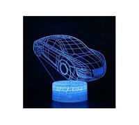 Lampe 3D Tactile Veilleuses Enfant 7 Couleurs avec Telecommande - Voiture #111