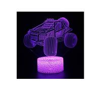 Lampe 3D Tactile Veilleuses Enfant 7 Couleurs avec Telecommande - Voiture #119