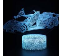 Lampe 3D Tactile Veilleuses Enfant 7 Couleurs avec Telecommande - Voiture #123 G