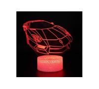 Lampe 3D Tactile Veilleuses Enfant 7 Couleurs avec Telecommande - Voiture #124