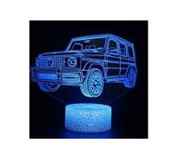Lampe 3D Tactile Veilleuses Enfant 7 Couleurs avec Telecommande - Voiture #1452