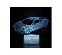 Lampe 3D Tactile Veilleuses Enfant 7 Couleurs avec Telecommande - Voiture #816