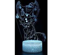 Lampe 3D Tactile Veilleuses Enfant MY1089 Frozen 16 Couleurs avec Telecommande G
