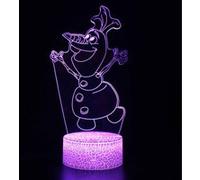 Lampe 3D Tactile Veilleuses Enfant MY1091 Frozen 16 Couleurs avec Telecommande G
