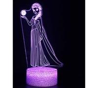 Lampe 3D Tactile Veilleuses Enfant MY1127 Frozen 16 Couleurs avec Telecommande