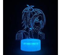 Lampe 3D Tactile Veilleuses Enfant MY1180 Attack on Titan 16 Couleurs avec Telecommande