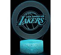 Lampe 3D Tactile Veilleuses Enfant MY1433 Lakers 16 Couleurs avec Telecommande G