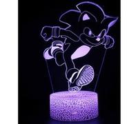 Lampe 3D Tactile Veilleuses Enfant MY1634 Sonic The Hedgehog 16 Couleurs avec Telecommande G