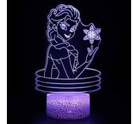 Lampe 3D Tactile Veilleuses Enfant MY1768 Frozen 16 Couleurs avec Telecommande G