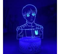 Lampe 3D Tactile Veilleuses Enfant MY1989 Attack On Titan 16 Couleurs avec Telecommande G