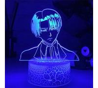 Lampe 3D Tactile Veilleuses Enfant MY1990 Attack On Titan 16 Couleurs avec Telecommande G