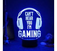 Lampe 3D Tactile Veilleuses Enfant MY2033 Gaming 16 Couleurs avec Telecommande G