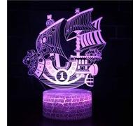 Lampe 3D Tactile Veilleuses Enfant MY287 One Piece 16 Couleurs avec Telecommande
