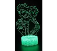 Lampe 3D Tactile Veilleuses Enfant MY564 Frozen 16 Couleurs avec Telecommande