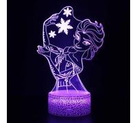 Lampe 3D Tactile Veilleuses Enfant MY979 Frozen 16 Couleurs avec Telecommande