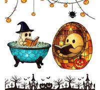 Lampe à bulles fantôme Halloween Veilleuse Mignonne LED En Résine À Piles