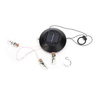 Lampe à cloche éolienne colorée à LED alimentée par l’énergie solaire, lumière de carillon éolien sans fil avec décoration en bouteille à souhaits, lampe de jardin à allumage