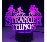 Lampe à effet 3D Stranger Things, lampe de chevet à 16 couleurs changeantes, (garçon ou fille).