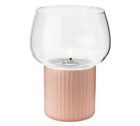 Lampe à huile HYGGE 16 cm, rose, grès / verre, RIG-TIG
