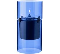 Lampe à huile LUCIE 17,5 cm, cyan, verre, Stelton