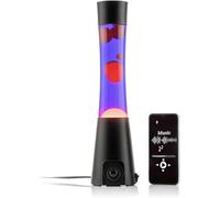 Lampe à Lave avec Haut-Parleur - Lampe Magma avec Enceinte Bluetooth et Microphone - Multifonctionnel - Musique - Connexion smartphone - Reçoit des appels - Enceinte Haute Qualité 3 W - Rouge