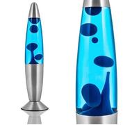 Lampe à lave - CELLUSTOP - Magma Retro - 35 cm - Bleu - 25 W (R39)
