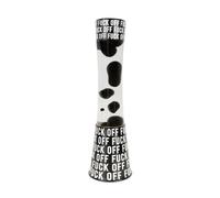 Lampe à lave - FISURA - Off - Base noire et blanche - Ampoule de rechange - 39,5 cm