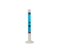 Lampe à lave - FISURA - XXL - Rouge - Base blanche - 40W - Vintage