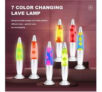 Lampe à Lave Fusée - CELLUSTOP - Lampe Magma - 2 Ampoules R39 - Verre Robuste - 34 cm Bleu