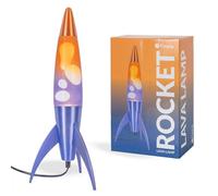 Lampe à lave fusée Fisura bleu dégradé 45 cm - 2 ampoules R39 E14 25W incluses