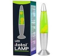Lampe à lave LED avec résistance chauffe cire, sans ampoule (VERT, BASE ARGENT, CIRE BLANCHE)