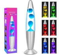 Lampe à lave LED - CELLUSTOP - 34 5 cm - 7 couleurs RGB - Verre & aluminium - LED intégrée