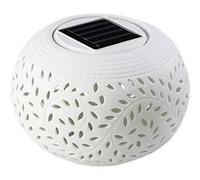 Lunartec Lampe à LED solaire décorative en porcelaine
