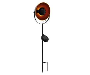 Lampe à LED solaire plug-in noir-orange pique de sol lampe de terrasse extérieure spot de jardin Eglo 48705