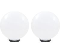 Lampe à LED sous forme de boule 2 pcs Sphérique 30 cm PMMA