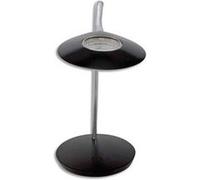 Lampe à Leds Aéro en aluminium noire - Tête 23 cm, 1Bras L56 cm et Socle D19 cm G