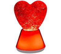 Lampe à paillettes Magic Glow Cœur
