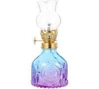 Lampe à Pétrole en Verre Rétro Régulateur de Flamme | Éclairage D’ambiance, Tête Amovible, Abat-jour Pare-vent, pour Table et Déco Intérieure
