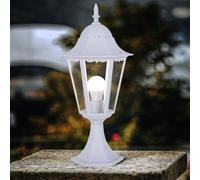 Lampe à pied en ALU éclairage de jardin lampadaire extérieur lanterne blanc
