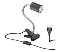 Lampe à pince WAIKA avec col de cygne et interrupteur noir mat incl. LED GU10 [EEK: F]