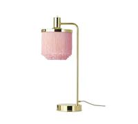 Lampe à Poser à Franges Nordique Chaleureuse Rose Pâle