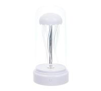 THE CONCEPT FACTORY - LA0176 - Lampe Décorative Méduse LED à Couleurs Changeantes - Effet Immersif et Fluide - Idéale pour Chambre ou Salon - en Plastique Abs - Taille M - Couleur Blanche