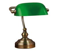 Lampe À Poser Bankers, Hauteur 25 Cm Vert