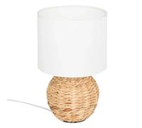 Atmosphera – Lampe à poser Boule en jacinthe Sand H37 cm Beige