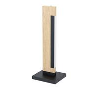 Lampe à poser CAMACHO LED 1X6,5W en acier et bois noir et marron 75x20x405mm
