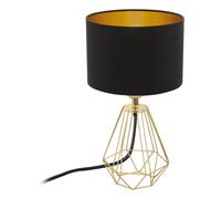 Lampe à poser CARLTON 2 E14 1X60W en acier laiton D165mm