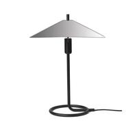 Lampe à Poser Carrée Filo, Noir/polie Miroir